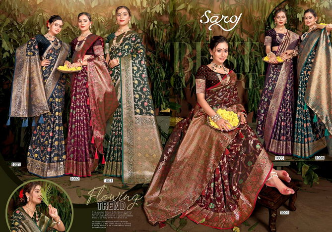 Akshara Sattin Silk Vol 1 By Saroj Designer Wedding Sarees Wholesale Price In Surat